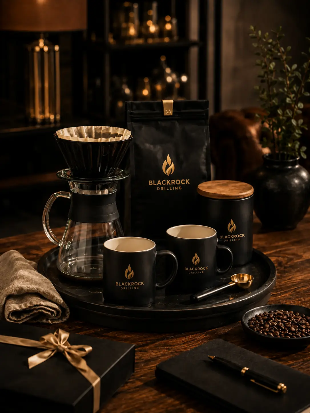 Premium coffee ritual gift set